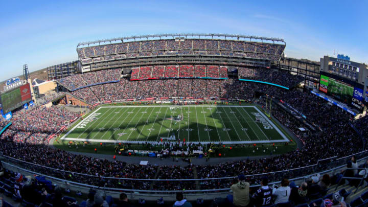 FOXBOROUGH, MASSACHUSETTS - DECEMBER 29: A general view inside Gillette Stadium during the game between the New England Patriots and the Miami Dolphins on December 29, 2019 in Foxborough, Massachusetts. (Photo by Maddie Meyer/Getty Images)