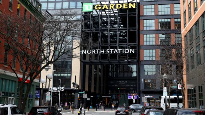 BOSTON, MASSACHUSETTS - MARCH 12: A view outside of TD Garden, the venue that hosts the Boston Bruins and Boston Celtics on March 12, 2020 in Boston, Massachusetts. It has been announced that NBA and NHL seasons have been suspended due to COVID-19 with hopes of returning later in the spring. The NBA, NHL, NCAA and MLB have all announced cancellations or postponements of events because of the virus. (Photo by Maddie Meyer/Getty Images)