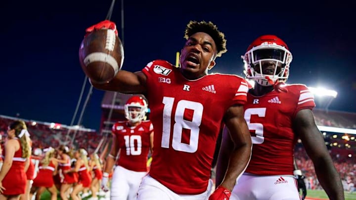 Bo Melton, Rutgers football. (Photo by Corey Perrine/Getty Images)