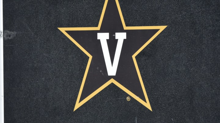 COLUMBIA, MO – NOVEMBER 12: A Vanderbilt Commodores logo is seen on a equipment trunk during a game against the Missouri Tigers at Memorial Stadium on November 12, 2016 in Columbia, Missouri. (Photo by Ed Zurga/Getty Images)