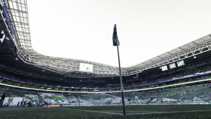 SAO PAULO, BRAZIL - JUNE 04: General view of the stadium before a match between Palmeiras and Coritiba as part of Brasileirao Series A 2023 at Allianz Parque on June 04, 2023 in Sao Paulo, Brazil. (Photo by Alexandre Schneider/Getty Images)