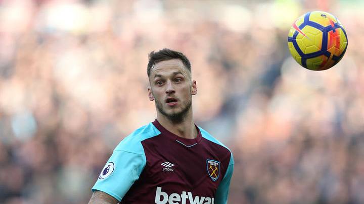 LONDON, ENGLAND - DECEMBER 09: West Ham United's Marko Arnautovic during the Premier League match between West Ham United and Chelsea at London Stadium on December 9, 2017 in London, England. (Photo by Rob Newell - CameraSport via Getty Images)