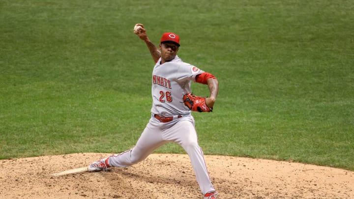 Raisel Iglesias #26 of the Cincinnati Reds (Photo by Dylan Buell/Getty Images)