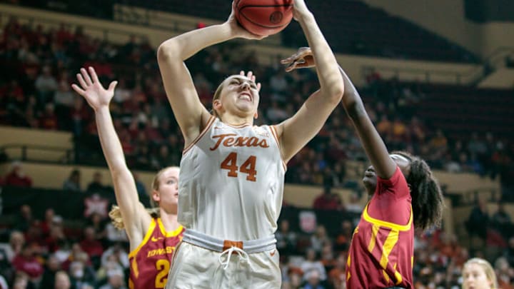 Taylor Jones, Texas women's basketball. Mandatory Credit: William Purnell-USA TODAY Sports