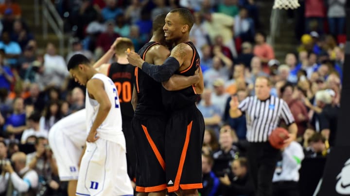 ASUN BasketballMercer Bears guard Langston Hall (21) and forward Bud Thomas Bob Donnan-USA TODAY Sports