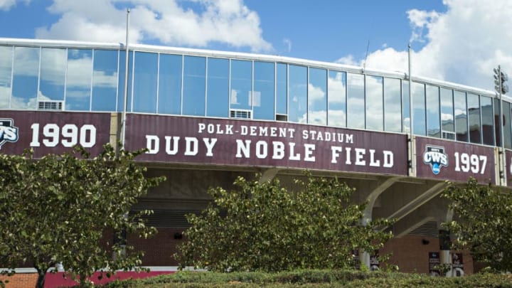 STARKVILLE, MS - SEPTEMBER 10: Dudy Noble Field at Polk-Dement Stadium on the campus of the Mississippi State Bulldogs before a game against the South Carolina Gamecocks at Davis Wade Stadium on September 10, 2016 in Starkville, Mississippi. The Bulldogs defeated the Gamecocks 27-14. (Photo by Wesley Hitt/Getty Images)