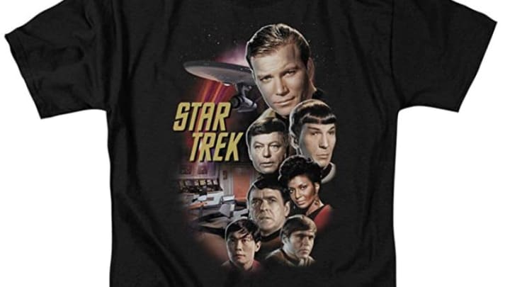 Discover Popfunk's 'Star Trek: The Original Series' poster retro style shirt on Amazon.