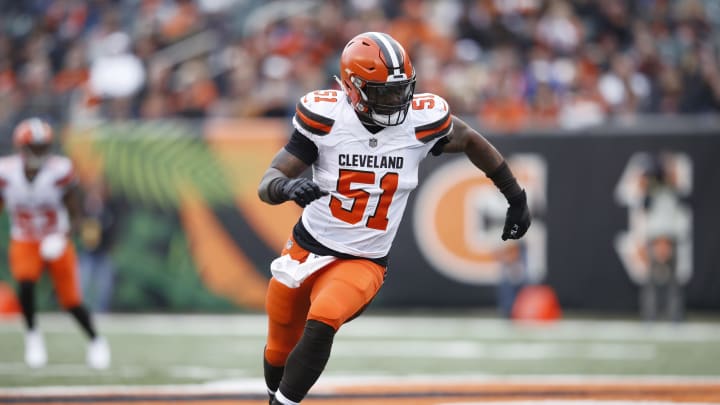 CINCINNATI, OH – NOVEMBER 25: Jamie Collins Sr. #51 of the Cleveland Browns in action during the game against the Cincinnati Bengals at Paul Brown Stadium on November 25, 2018 in Cincinnati, Ohio. Cleveland won 35-20. (Photo by Joe Robbins/Getty Images)