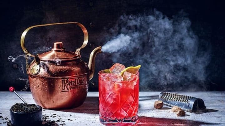 Sassy Punch Cocktail for Valentine's Day. Image courtesy of Ketel One Vodka