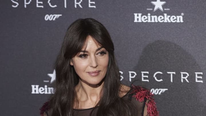 MADRID, SPAIN - OCTOBER 28: Actress Monica Bellucci attends the 'Spectre' premiere at the Royal Theater on October 28, 2015 in Madrid, Spain. (Photo by Carlos Alvarez/Getty Images)
