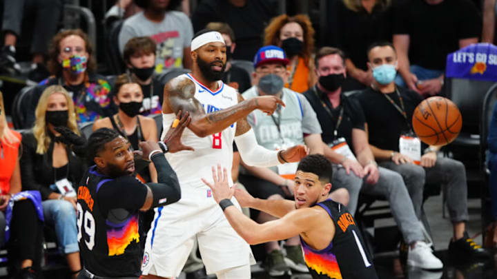 Marcus Morris Sr., LA Clippers. Mandatory Credit: Mark J. Rebilas-USA TODAY Sports