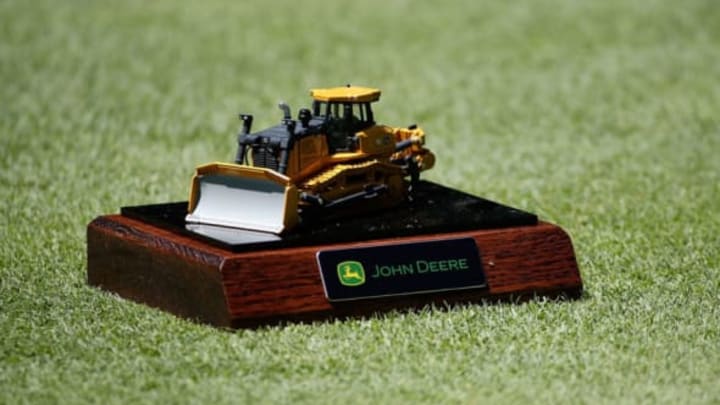 SILVIS, IL – JULY 13: A detailed view of the tee marker on the sixth hole during the first round of the John Deere Classic at TPC Deere Run on July 13, 2017 in Silvis, Illinois. (Photo by Stacy Revere/Getty Images) PGA DFS Golf