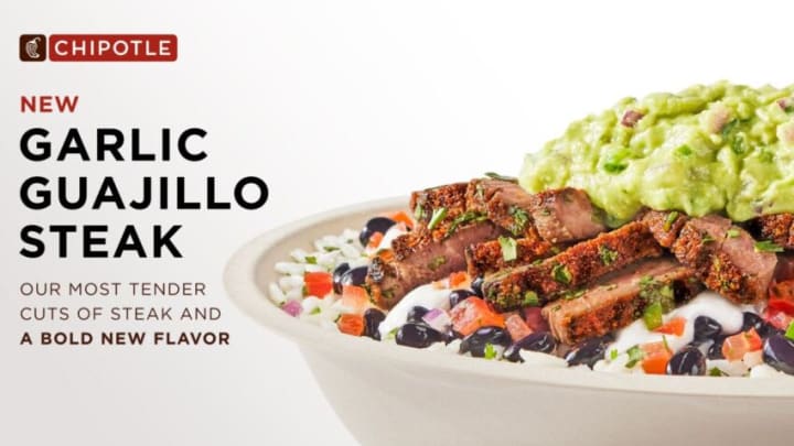 Chipotle Introduces Garlic Guajillo Steak Across US + Canada. Image courtesy of Chipotle.