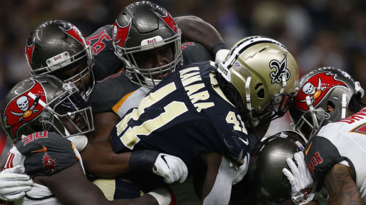 NEW ORLEANS, LA - SEPTEMBER 09: Alvin Kamara #41 of the New Orleans Saints(Photo by Jonathan Bachman/Getty Images)