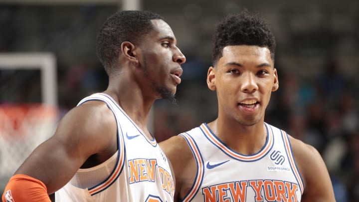 New York Knicks Allonzo Trier, Damyean Dotson (Photo by Glenn James/NBAE via Getty Images)