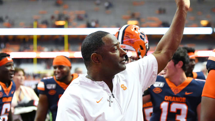 Syracuse Orange head coach Dino Babers. Mandatory Credit: Rich Barnes-USA TODAY Sports