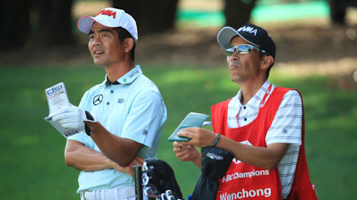SHANGHAI, CHINA - NOVEMBER 01: Wenchong Liang of China looks down the fairway during the WGC HSBC Champions at Sheshan International Golf Club. Liang shot 299 to tie for 73rd. (Photo by Andrew Redington/Getty Images)