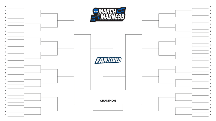 March Madness printable bracket