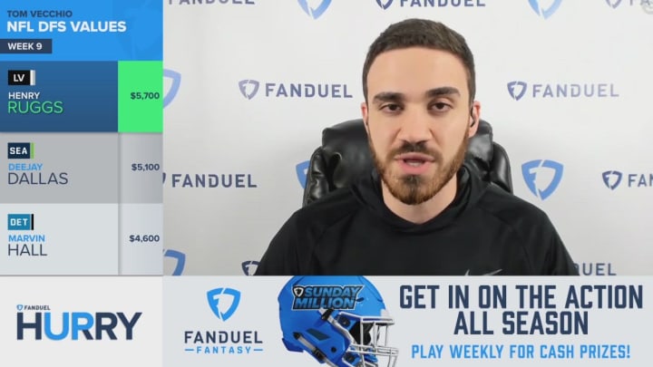 FanDuel Hurry Up: Henry Ruggs a Top Value Play for Week 9 FanDuel Hurry Up: Henry Ruggs a Top Value Play for Week 9