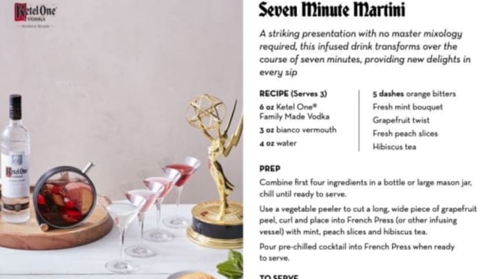 Emmys cocktails, Charles Joly, Ketel One