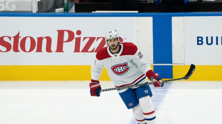 Feb 13, 2021; Toronto, Ontario, CAN; Montreal Canadiens Phillip Danault Mandatory Credit: Nick Turchiaro-USA TODAY Sports