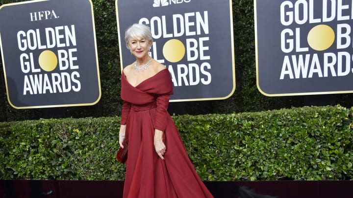 BEVERLY HILLS, CALIFORNIA – JANUARY 05: Helen Mirren attends the 77th Annual Golden Globe Awards at The Beverly Hilton Hotel on January 05, 2020 in Beverly Hills, California. (Photo by Frazer Harrison/Getty Images)