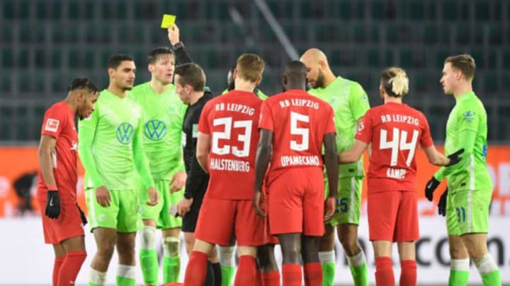 RB Leipzig and Wolfsburg played out a 2-2 draw (Photo by FABIAN BIMMER/POOL/AFP via Getty Images)