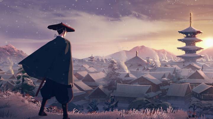 Blue Eye Samurai (L to R) Maya Erskine as Mizu in Blue Eye Samurai. Cr. COURTESY OF NETFLIX © 2023 Blue Eye Samurai (L to R) Maya Erskine as Mizu in Blue Eye Samurai. Cr. COURTESY OF NETFLIX © 2023