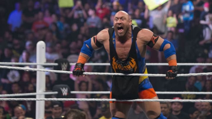 Professional wrestler Ryback attends the WWE Monday Night Raw at the Frank Erwin Center on April 6, 2015 in Austin, Texas. (Photo by Suzanne Cordeiro/Corbis via Getty Images)