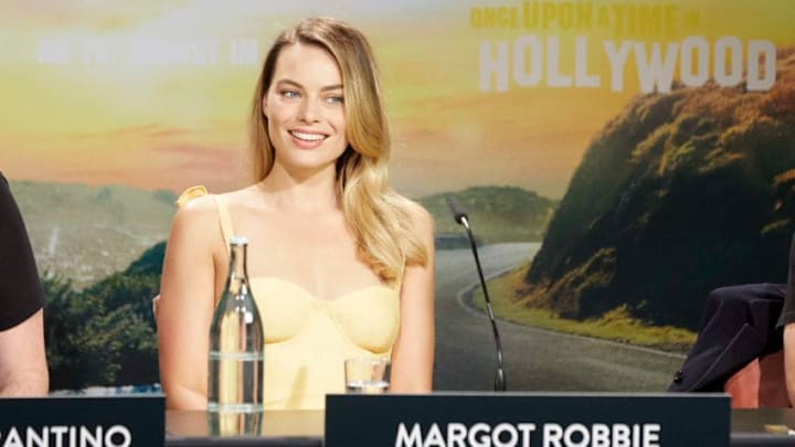 BERLIN, GERMANY - AUGUST 01: (EDITORS NOTE: This images has been digitally retouched) Margot Robbie attends the press junket for "Once Upon A Time... In Hollywood" at Soho House on August 01, 2019 in Berlin, Germany. (Photo by Sebastian Reuter/Getty Images for Sony Pictures)