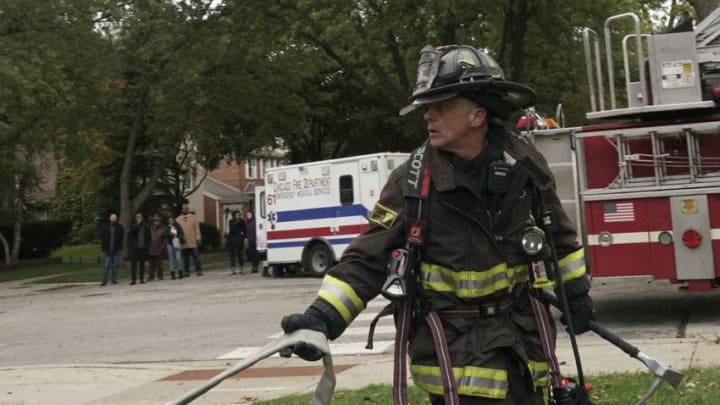 CHICAGO FIRE -- "The Solution to Everything" Episode 708 -- Pictured: David Eigenberg as Christopher Herrmann -- (Photo by: Elizabeth Morris/NBC)