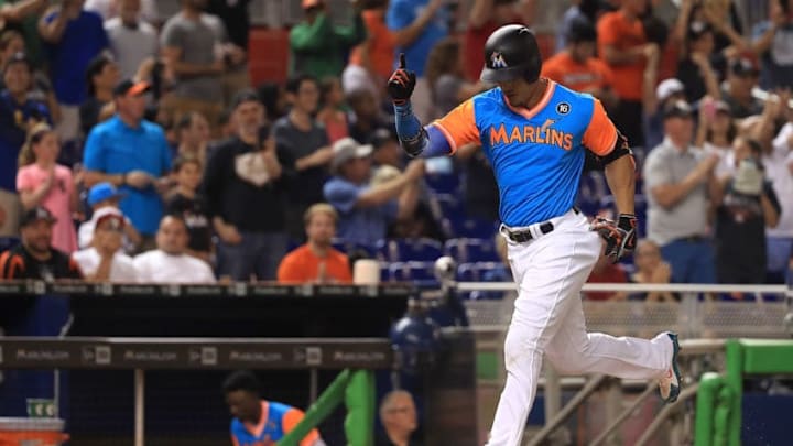 MIAMI, FL - AUGUST 25: Giancarlo Stanton