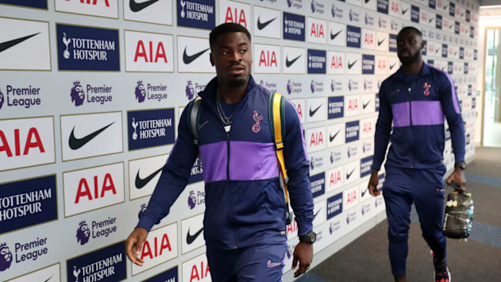 LONDON, ENGLAND - AUGUST 10: Serge Aurier of Tottenham Hotspur arrives at the stadium prior to the Premier League match between Tottenham Hotspur and Aston Villa at Tottenham Hotspur Stadium on August 10, 2019 in London, United Kingdom. (Photo by Tottenham Hotspur FC/Tottenham Hotspur FC via Getty Images)