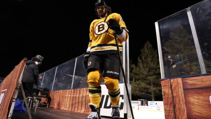 David Pastrnak #88 of the Boston Bruins. (Photo by Christian Petersen/Getty Images)