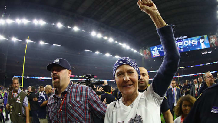HOUSTON, TX - FEBRUARY 05: Galynn Brady, mother of Tom Brady
