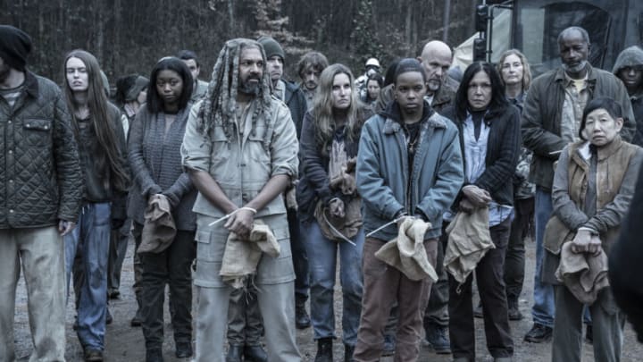 Khary Payton as Ezekiel, Angel Theory as Kelly - The Walking Dead _ Season 11, Episode 21 - Photo Credit: Jace Downs/AMC