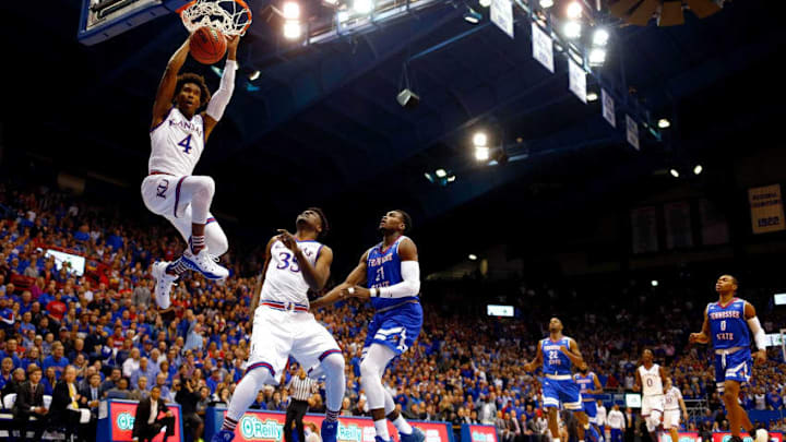 LAWRENCE, KS - NOVEMBER 10: Devonte' Graham