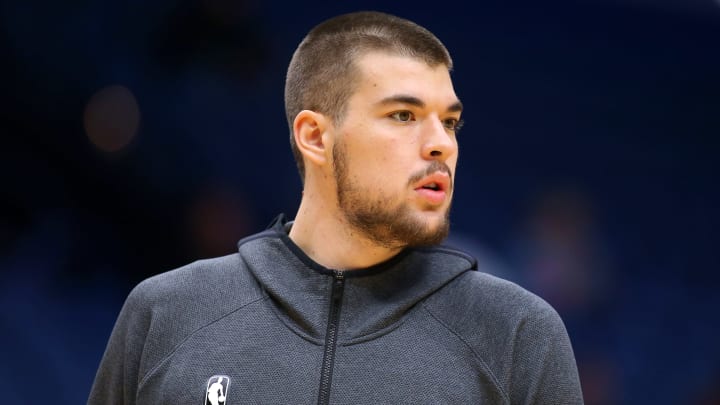 NEW ORLEANS, LOUISIANA – NOVEMBER 14: Ivica Zubac #40 of the LA Clippers reacts during a game against the New Orleans Pelicans at the Smoothie King Center on November 14, 2019 in New Orleans, Louisiana. NOTE TO USER: User expressly acknowledges and agrees that, by downloading and or using this Photograph, user is consenting to the terms and conditions of the Getty Images License Agreement. (Photo by Jonathan Bachman/Getty Images)