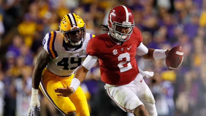 BATON ROUGE, LA - NOVEMBER 05: Jalen Hurts
