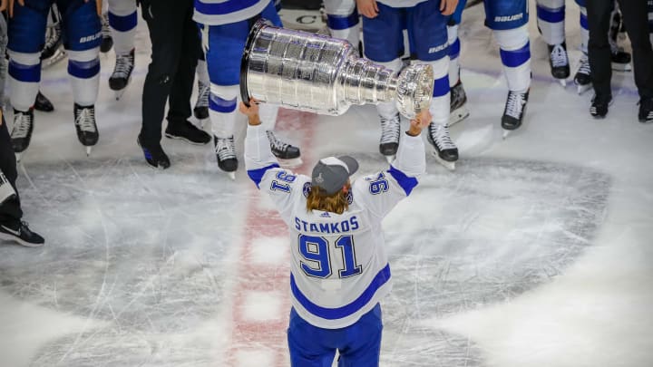 Tampa Bay Lightning center Steven Stamkos (91) Mandatory Credit: Perry Nelson-USA TODAY Sports
