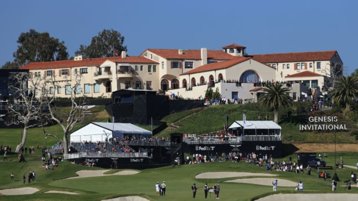 PACIFIC PALISADES, CALIFORNIA - FEBRUARY 14: A general view of the clubhouse during the second round of the Genesis Invitational at Riviera Country Club on February 14, 2020 in Pacific Palisades, California. (Photo by Chris Trotman/Getty Images)