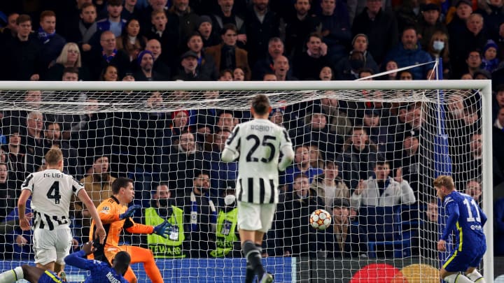 Timo Werner adds a fourth for Chelsea against Juventus. (Photo by Catherine Ivill/Getty Images)