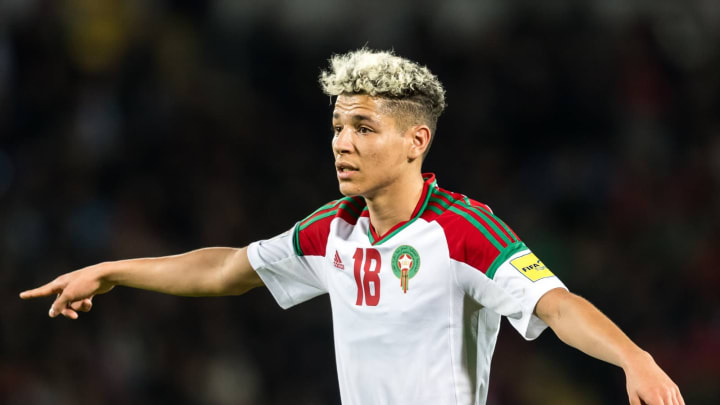 Amine Harit of Morocco during the international friendly match between Morocco and Uzbekistan at the Stade Mohammed V on March 27, 2018 in Casablanca, Morocco(Photo by VI Images via Getty Images)