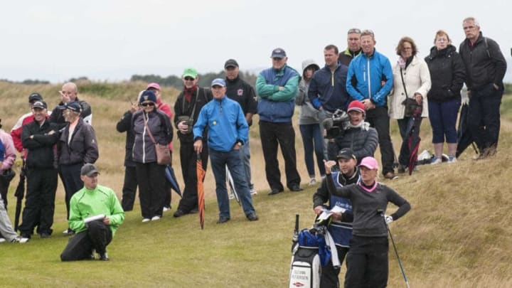 TROON, SCOTLAND - Aberdeen Asset Management Scottish Ladies Open at Dundonald Links Golf Course. (Photo by Christian Cooksey/Getty Images)