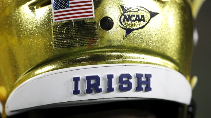 Notre Dame football helmet (Photo by Joe Robbins/Getty Images)