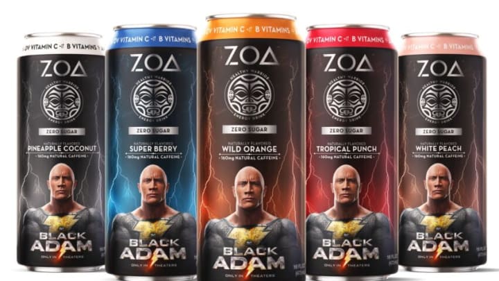ZOA Black Adam cans, photo provided by ZOA