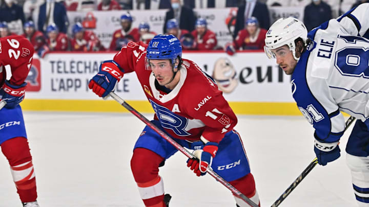 LAVAL, QC – MAY 12: Rafael Harvey-Pinard #11 of the Laval Rocket (Photo by Minas Panagiotakis/Getty Images)