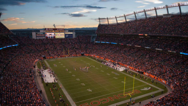 Denver Broncos and the Tampa Bay Buccaneers at Sports Authority Field at Mile High (Photo by Dustin Bradford/Getty Images)