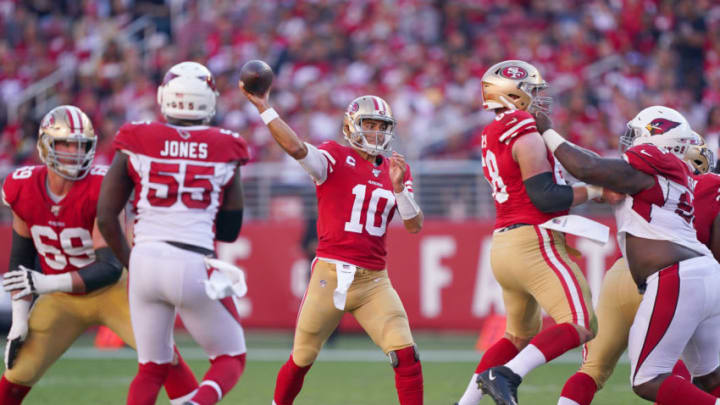 Jimmy Garoppolo #10 of the San Francisco 49ers (Photo by Thearon W. Henderson/Getty Images)