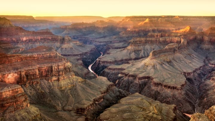 The Grand Canyon at sunset